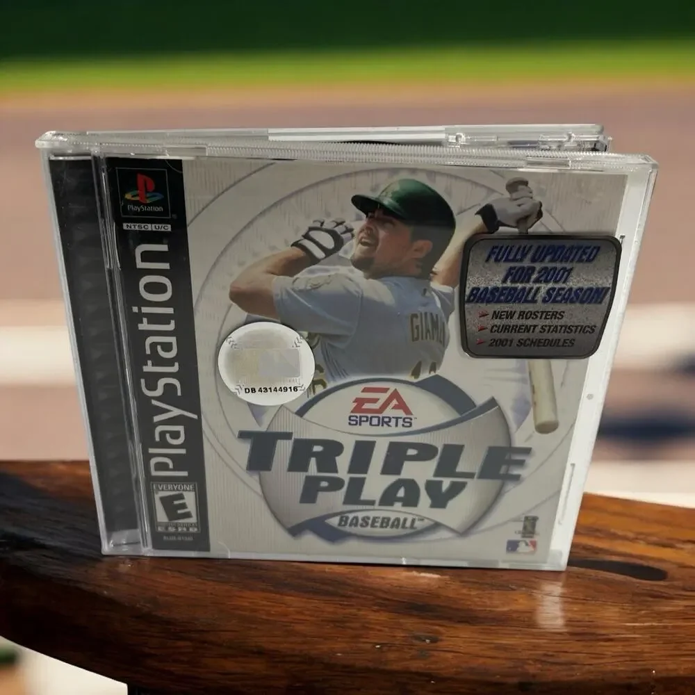 Triple Play Baseball PS1 PlayStation 1 Complete CIB Black Label Video Game Retro